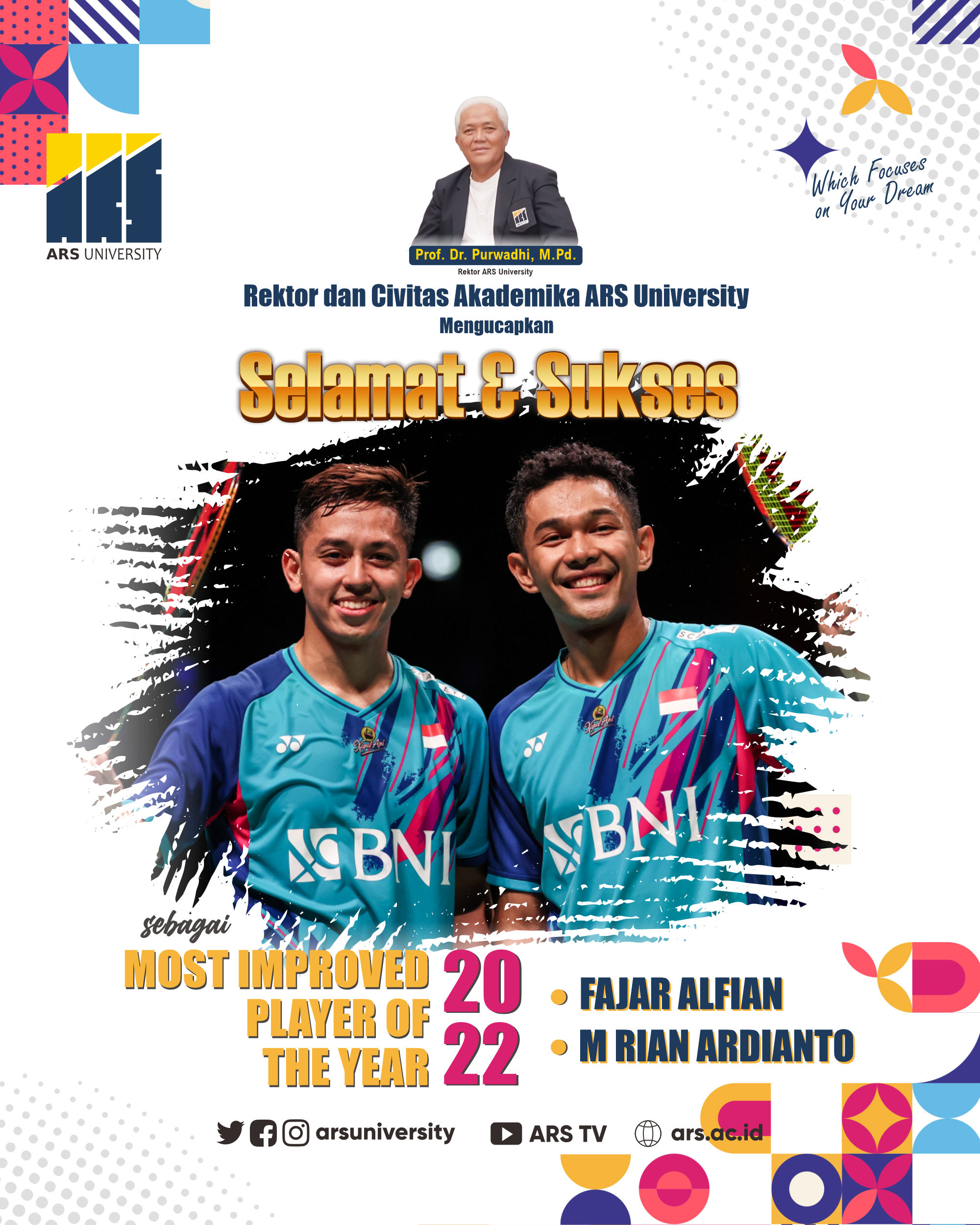 Fajar Alfian, Master’s in Management Student, Named Most Improved Player of the Year 2022