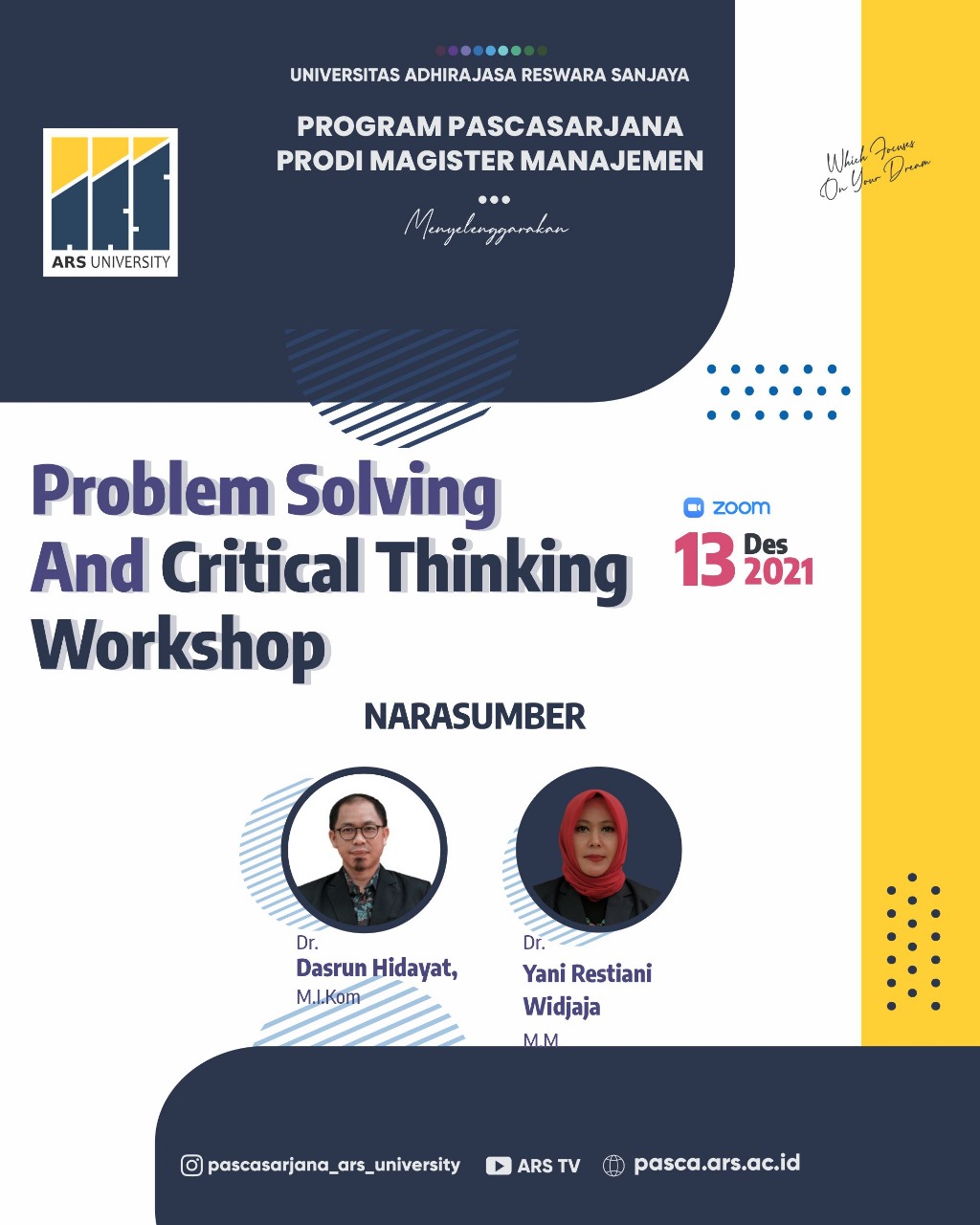 Kegiatan Workshop "Problem Solving & Critical Thinking": Meningkatkan Keterampilan Berpikir Kritis dan Pemecahan Masalah