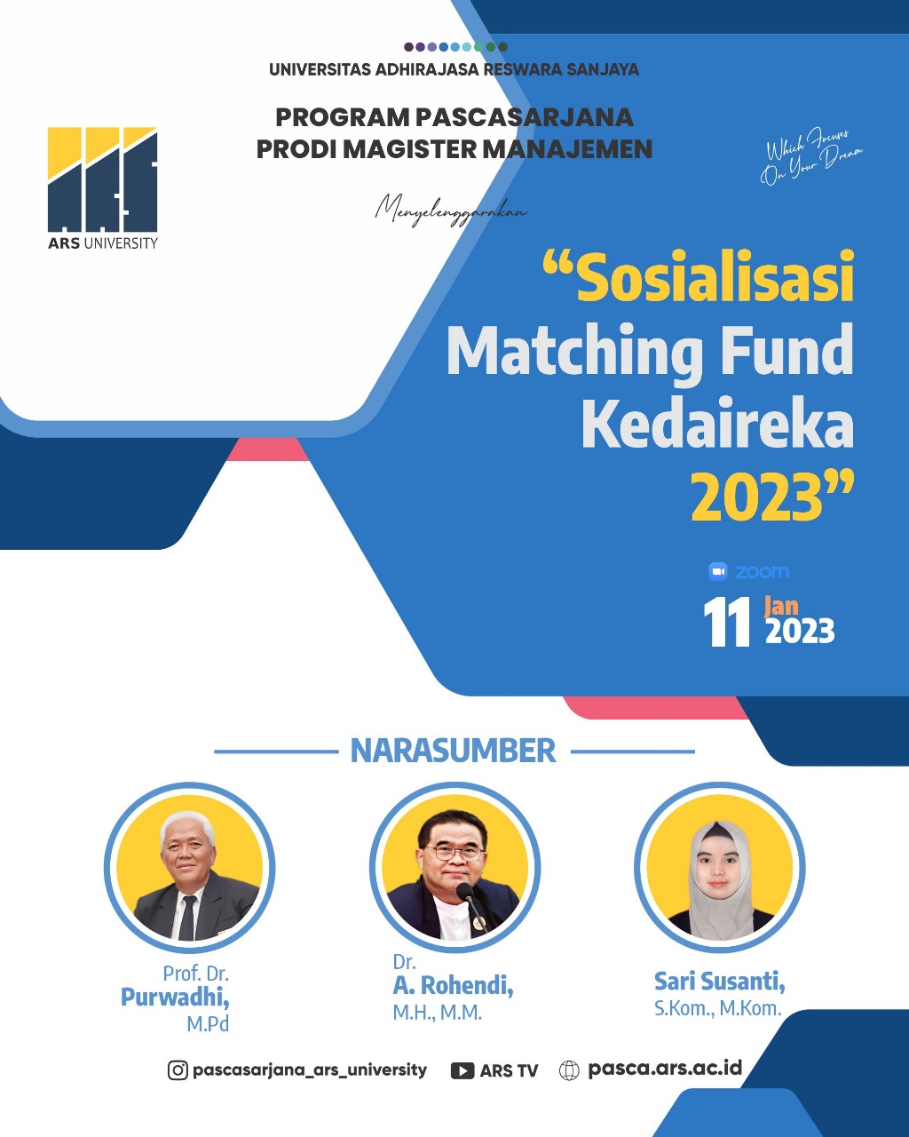 Webinar Sosialisasi Matching Fund Kedaireka 2023: Mendorong Inovasi dalam Pendanaan Penelitian di Indonesia